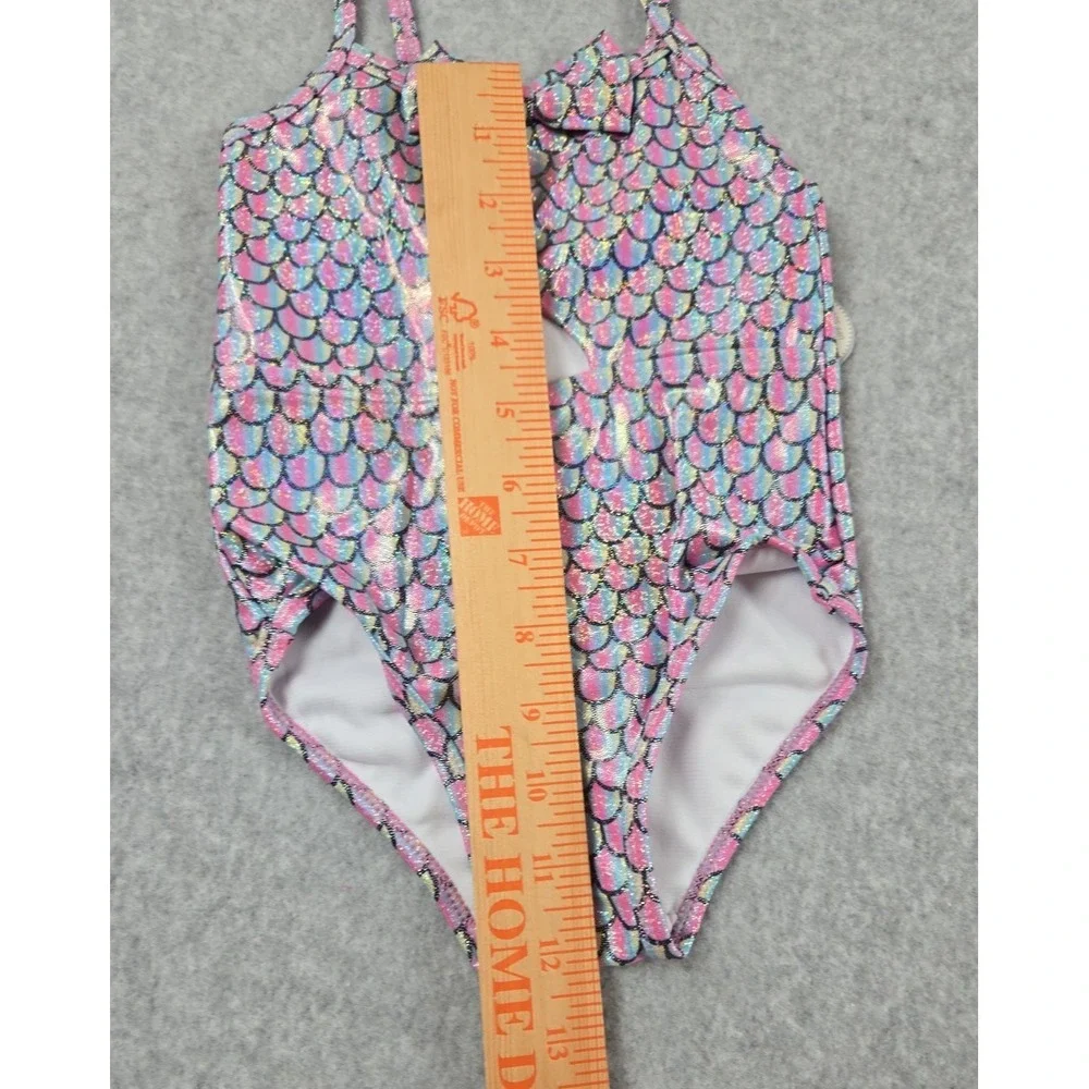 Koala Kids Girls 12-18 Months 1 Piece Bathing Suit Swimming‎ Mermaid Print NEW